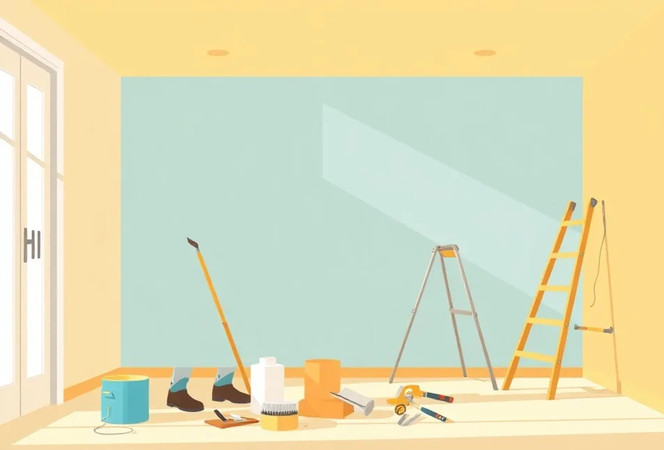 Intérieur rénové après travaux de peinture à Chatou